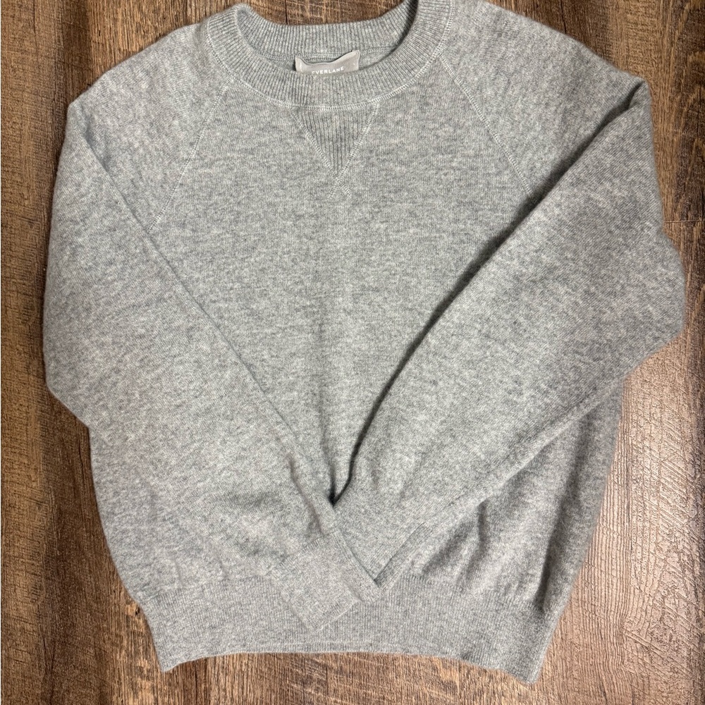 Everlane Heather Gray Cashmere Pullover